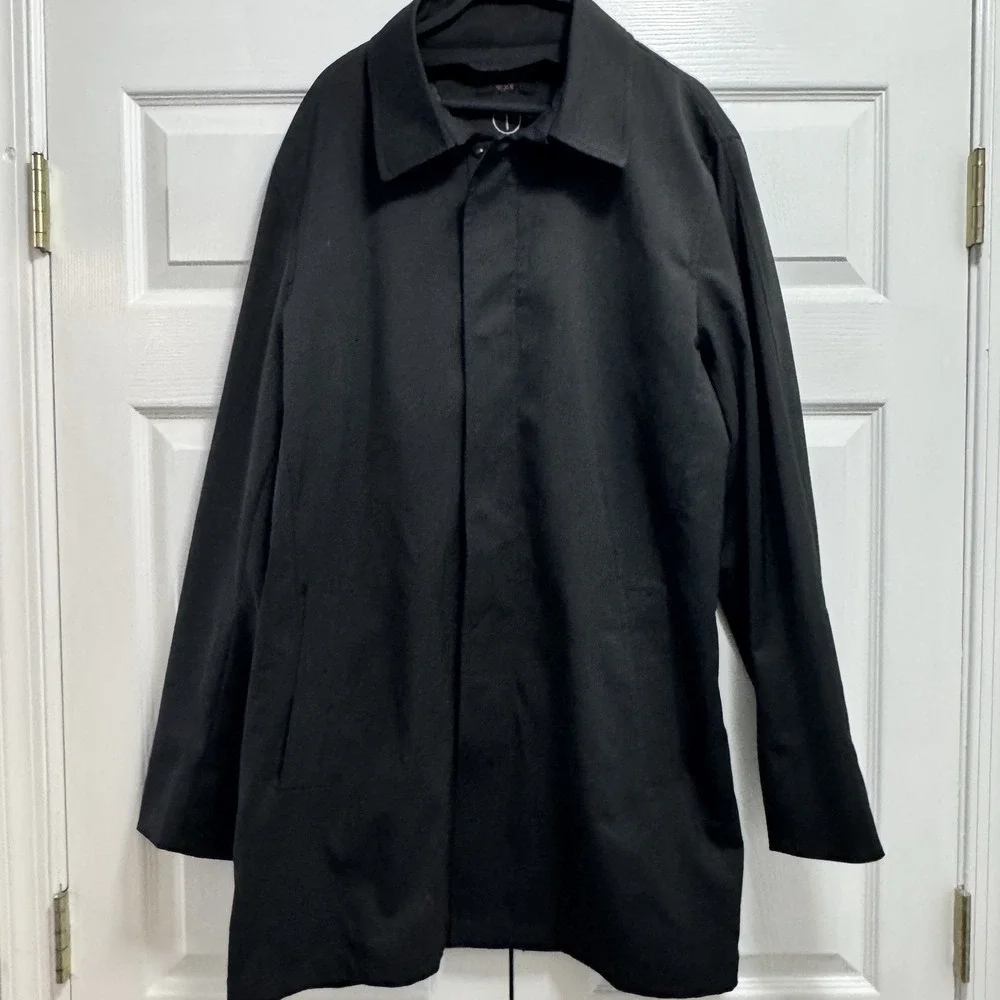 Tumi T-Tech Black Essential Gear Water Resistant‎ Rain Zip Snap Jacket Large
